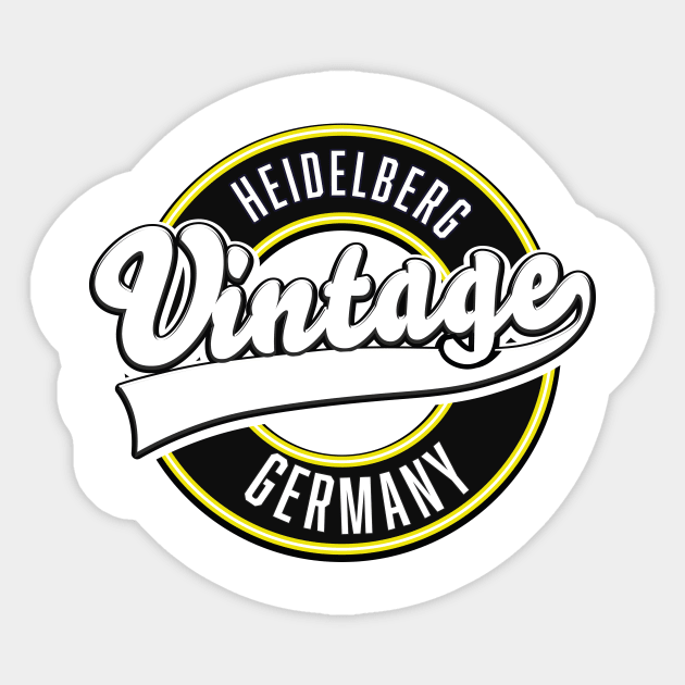 Heidelberg vintage style logo Sticker by nickemporium1